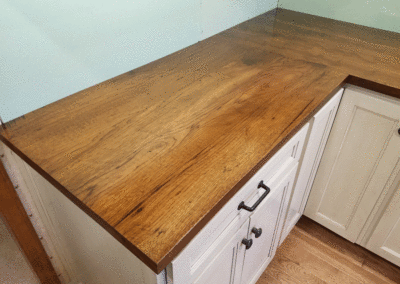 Counter Top hickory rustic face grain plank style