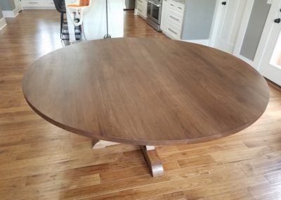 Round Walnut Table Top
